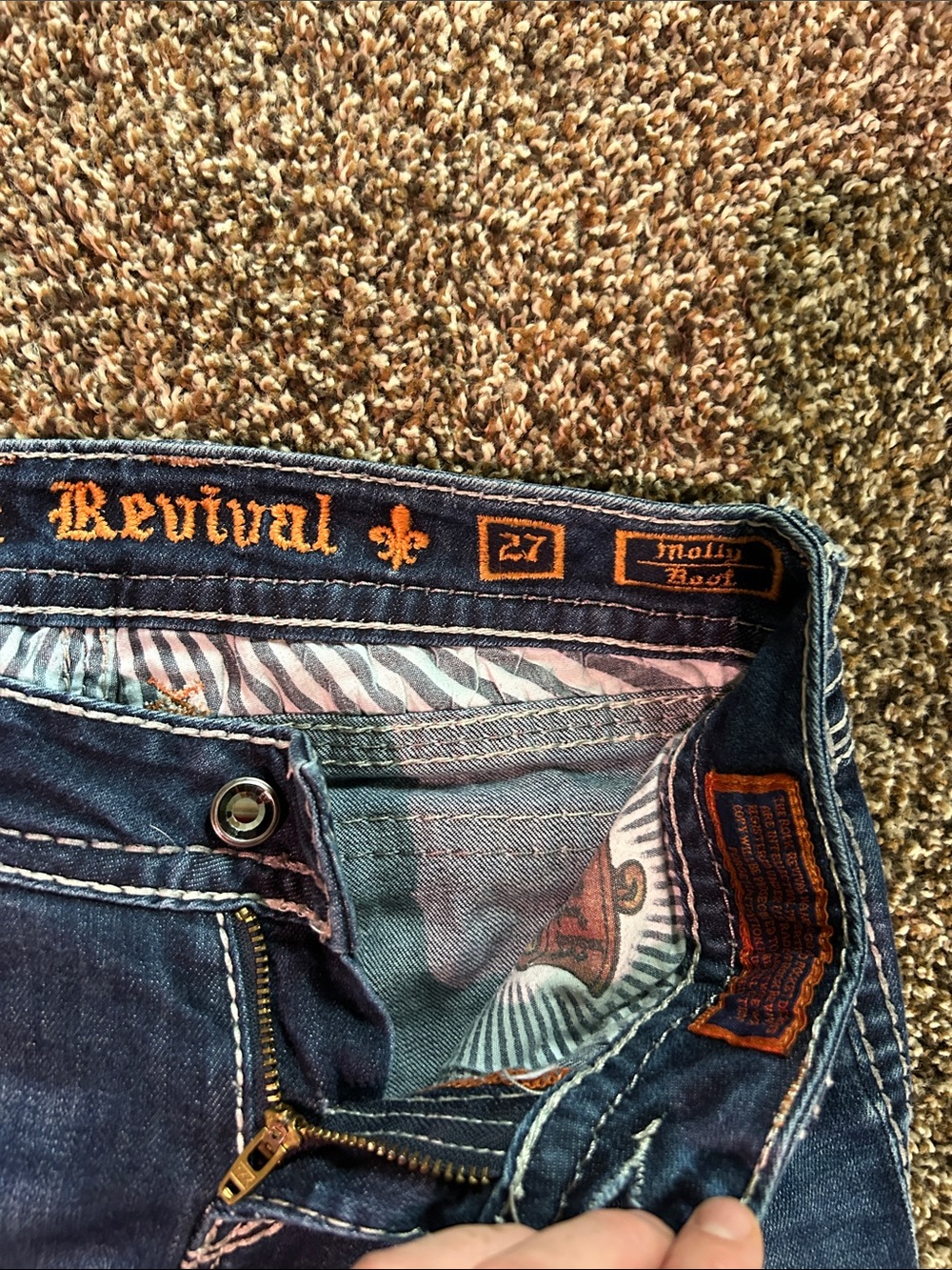 Rock Revival Women's Dark Indigo Flare Jeans - Picture 3 of 5